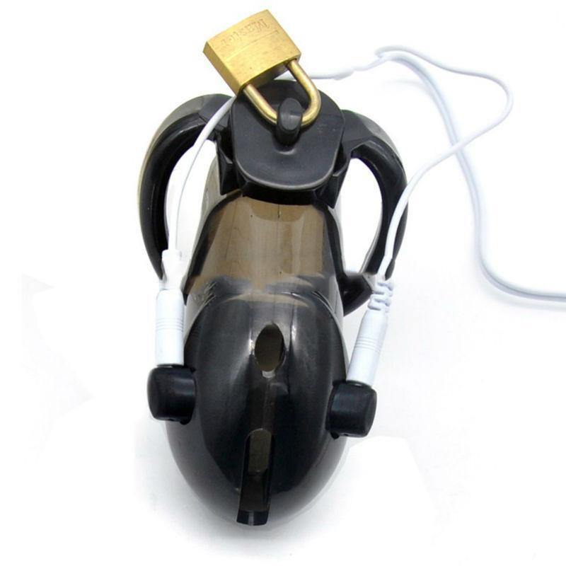 EC004 Electric Plastic Chastity Cage