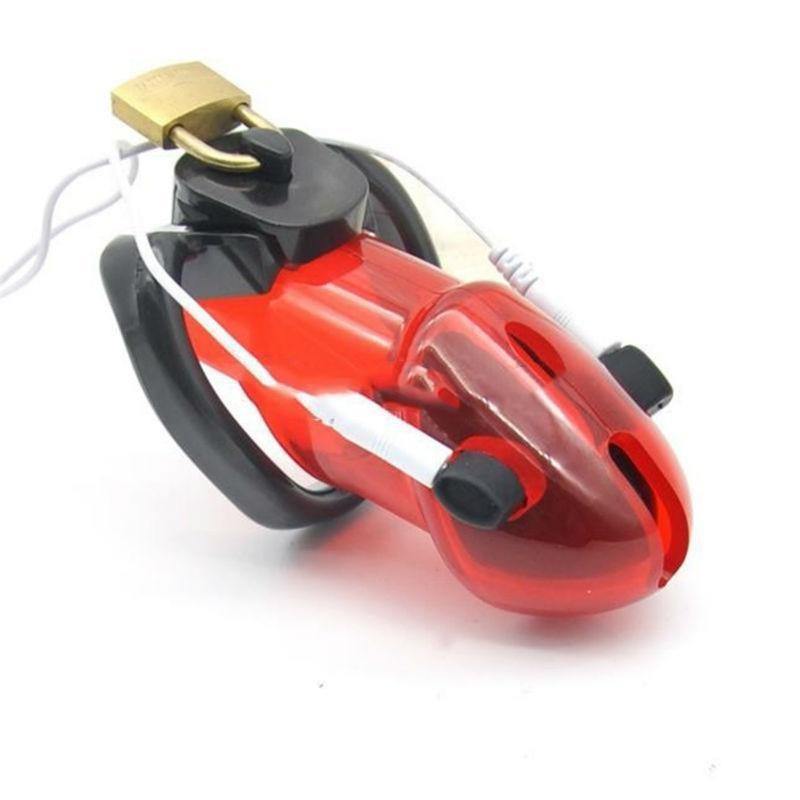 EC004 Electric Plastic Chastity Cage