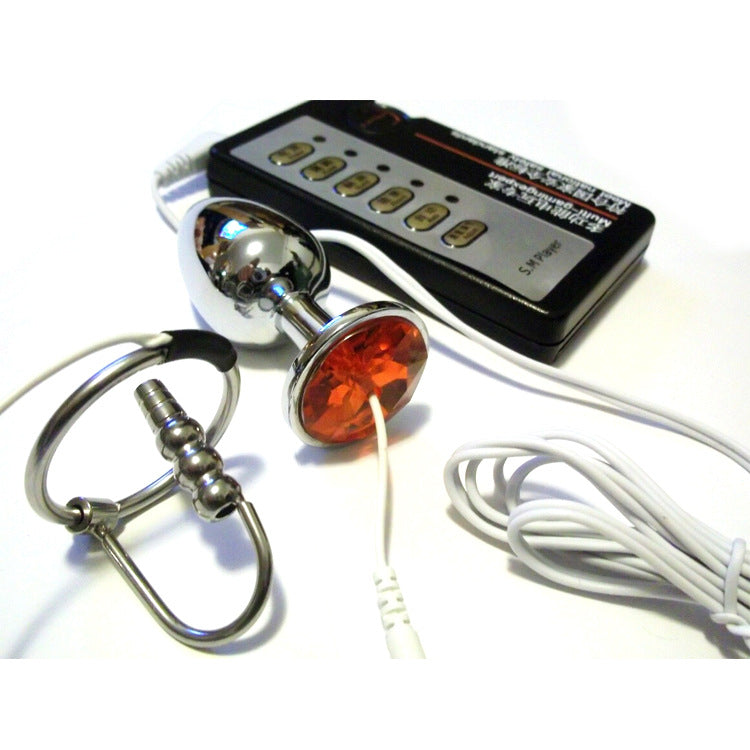 Electric Shock Urethral Tube Anal Plug Set Adult Sex Toys