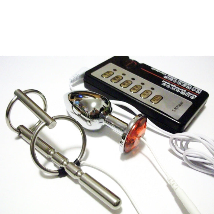Electric Shock Urethral Tube Anal Plug Set Adult Sex Toys