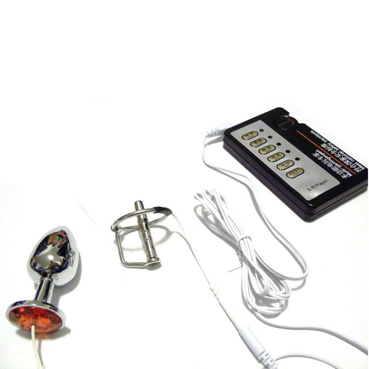 Electric Shock Urethral Tube Anal Plug Set Adult Sex Toys