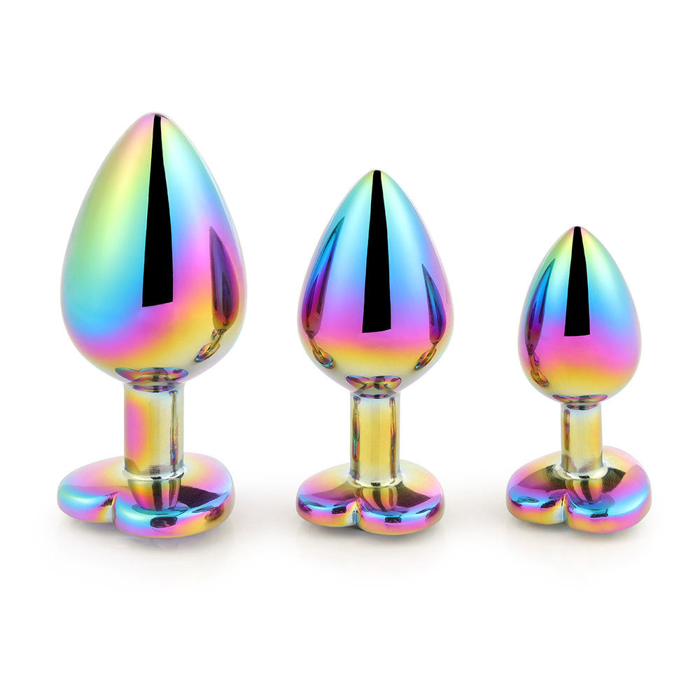 Heart Shaped Stainless Steel Anal Butt Plugs Anal Trainer Toys