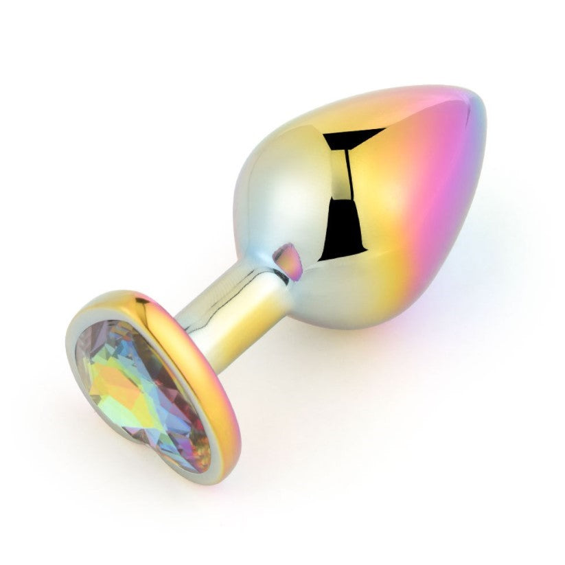 Heart Shaped Stainless Steel Anal Butt Plugs Anal Trainer Toys