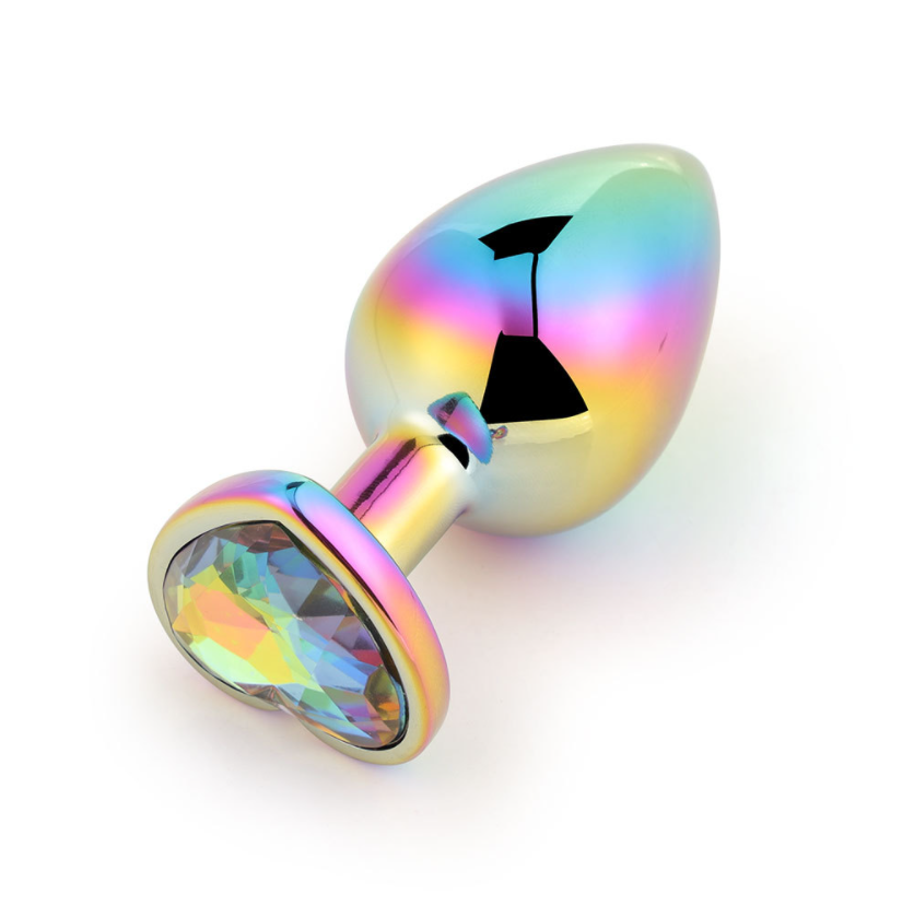Heart Shaped Stainless Steel Anal Butt Plugs Anal Trainer Toys