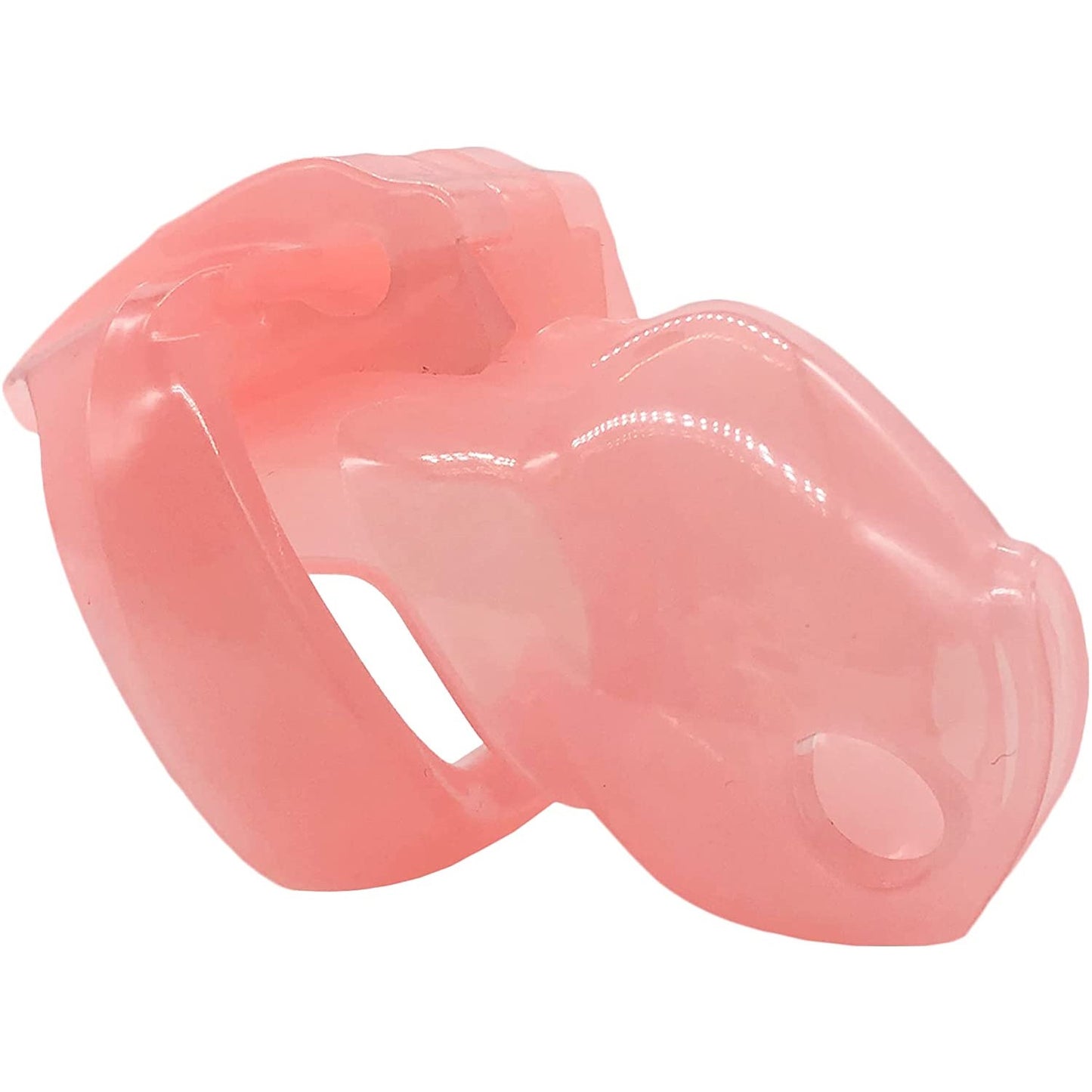 HT-V4 Chastity Device Locked Cage Male Cock Cage Sex Toy 5 Rings