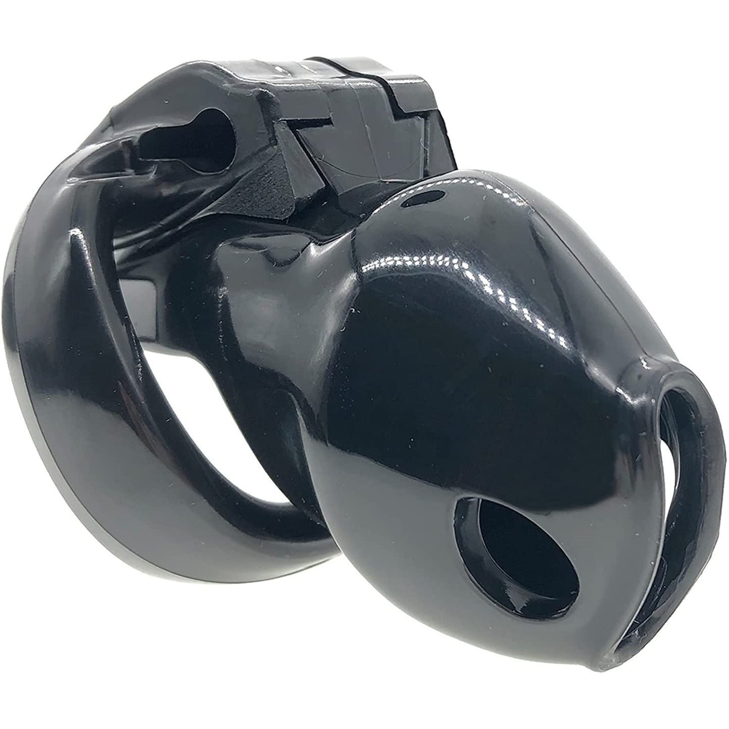 HT-V4 Chastity Device Locked Cage Male Cock Cage Sex Toy 5 Rings