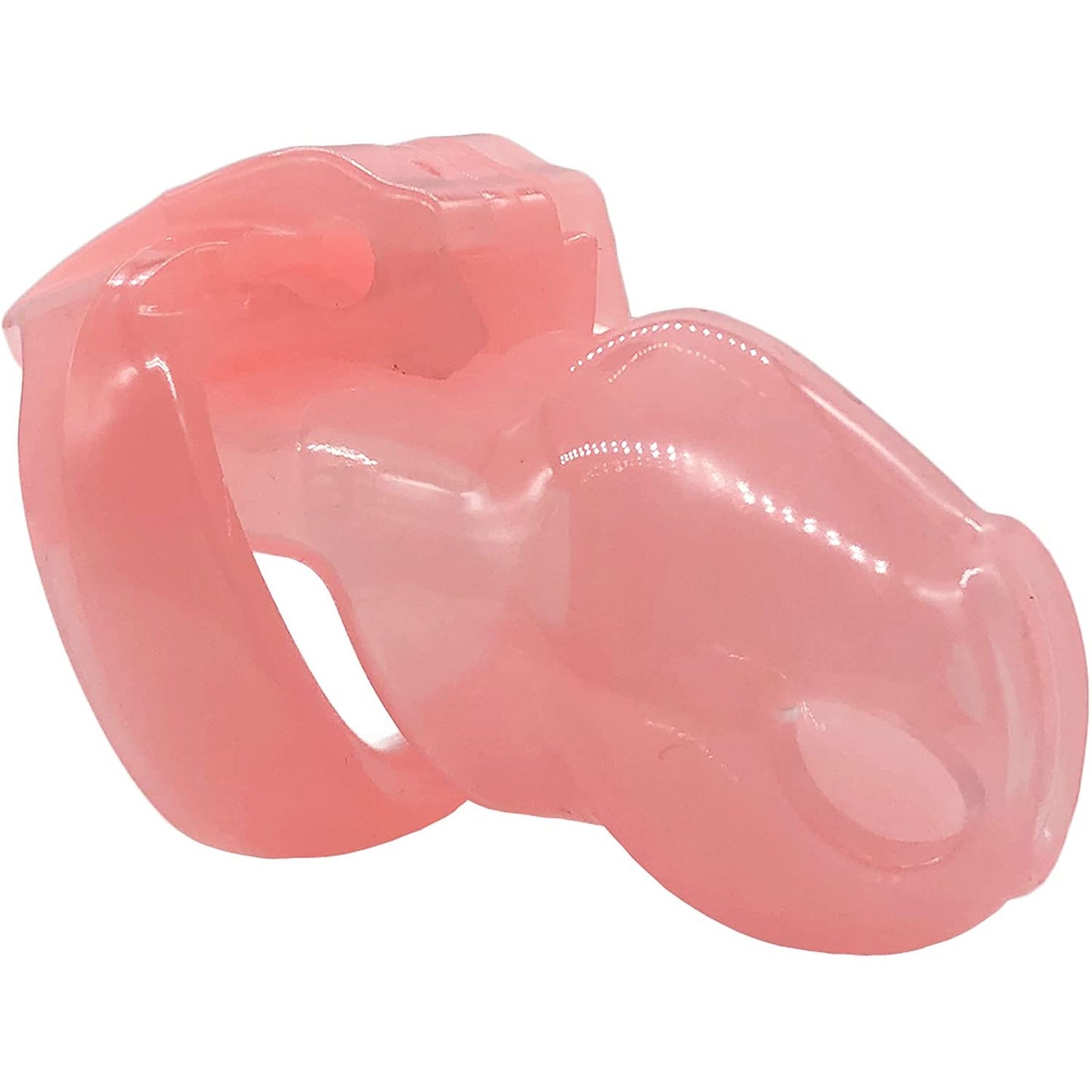 HT-V4 Chastity Device Locked Cage Male Cock Cage Sex Toy 5 Rings