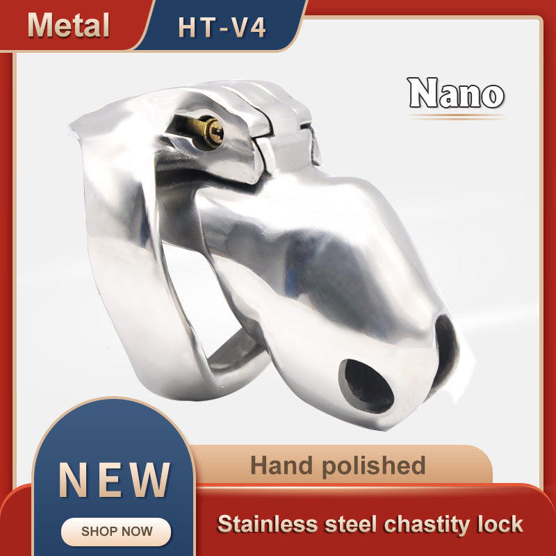 HT-V4 Stainless Steel Chastity Cage