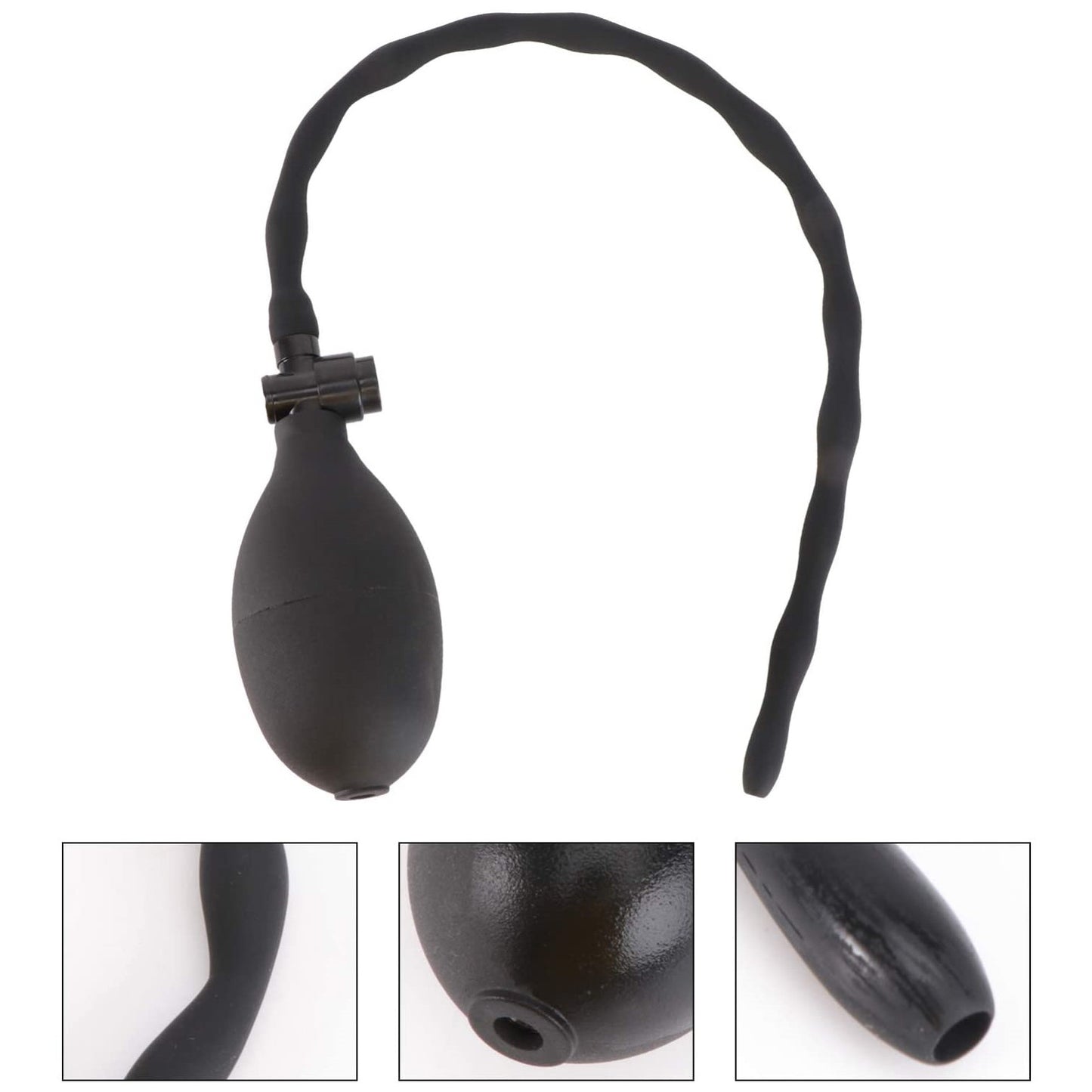 Inflatable Beaded Silicone Urethral Sound Dilator Stretching Pro-ostate Stimulatoor Massager