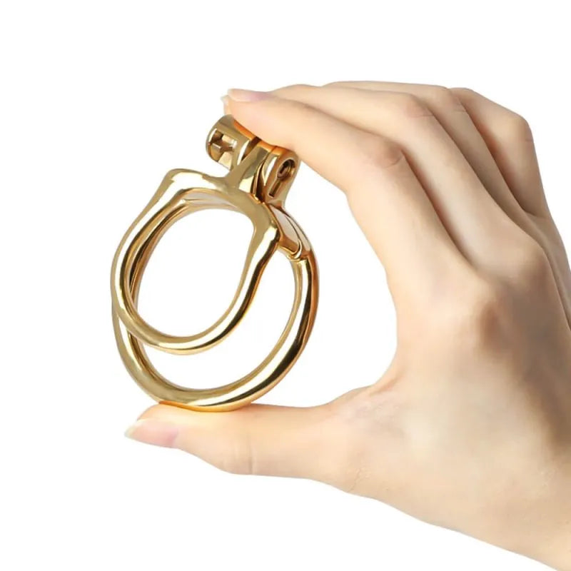 Gold MAMBA-ZERO Stainless Steel Cock Cage