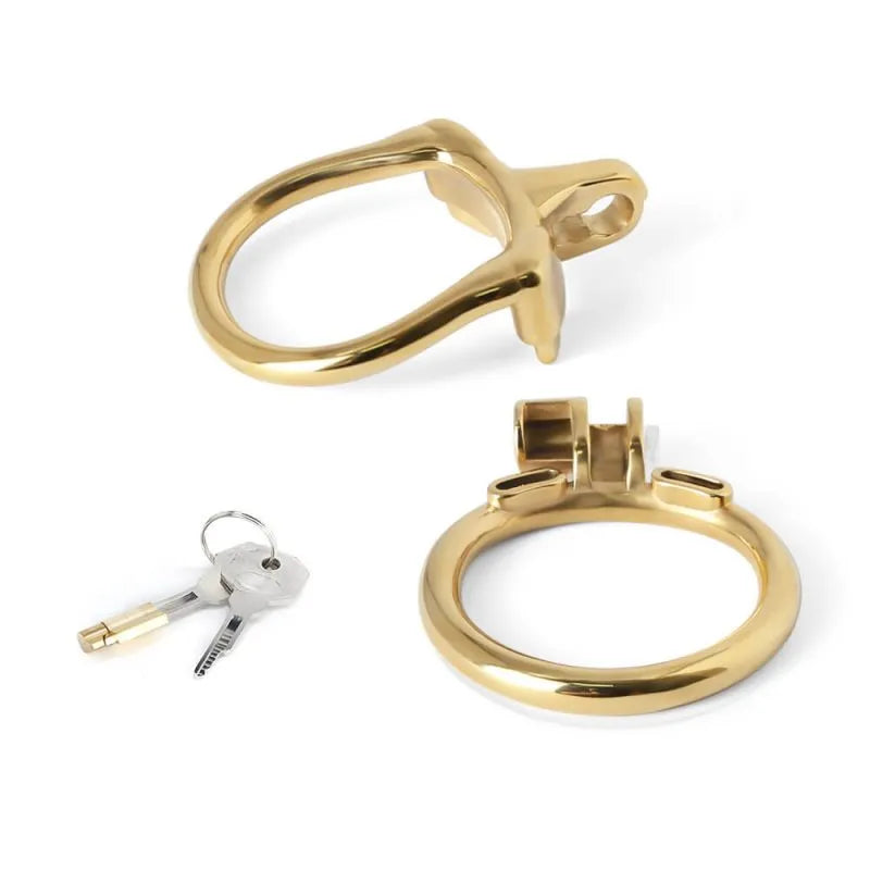 Gold MAMBA-ZERO Stainless Steel Cock Cage