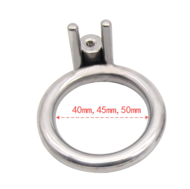 Stainless Steel Flat Chastity Cage - Secure Restraint 9-18mm Length