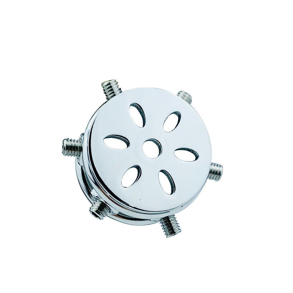 Rivet Bondage Male Penis Cage Stainless Steel Flat Chastity Lock Cage