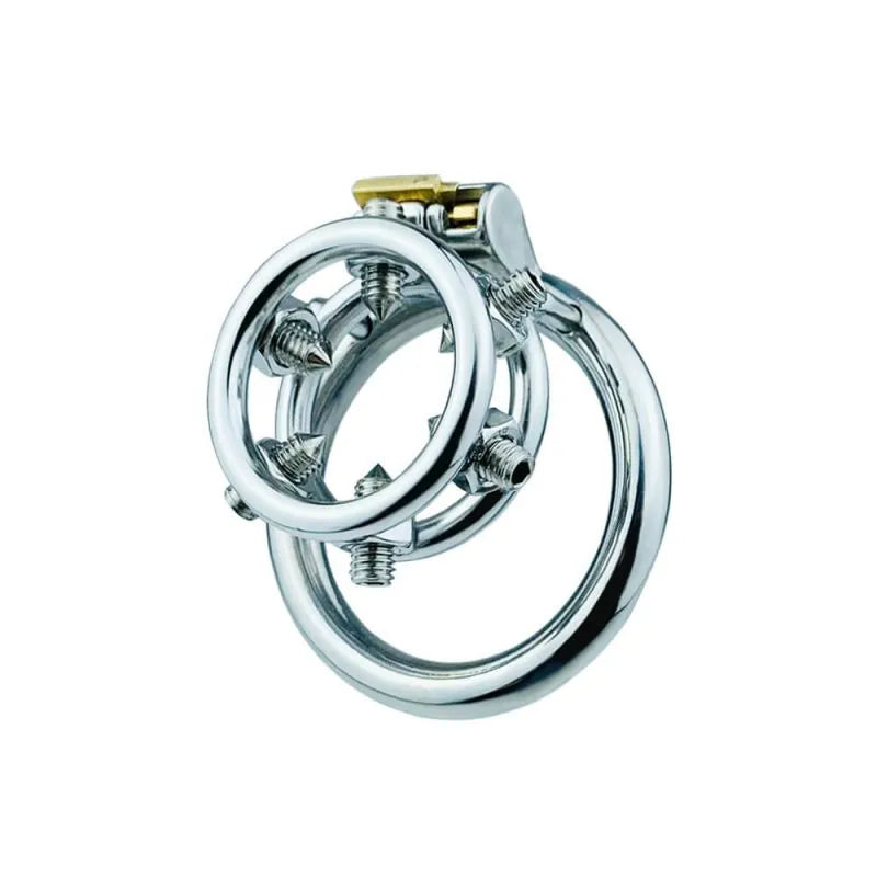 Discreet & Secure: Screw Stainless Steel Flat Chastity Cage