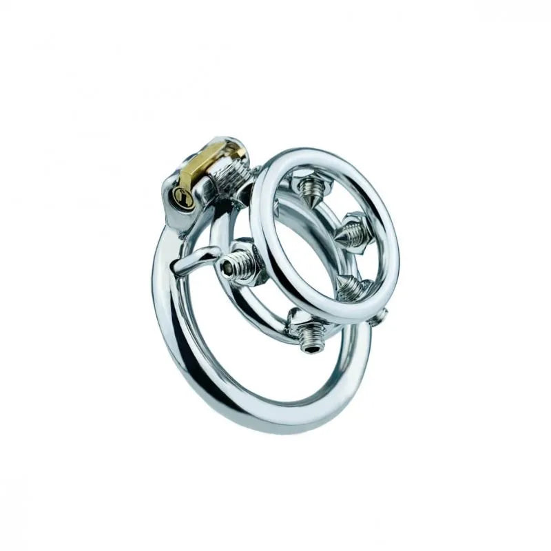 Discreet & Secure: Screw Stainless Steel Flat Chastity Cage