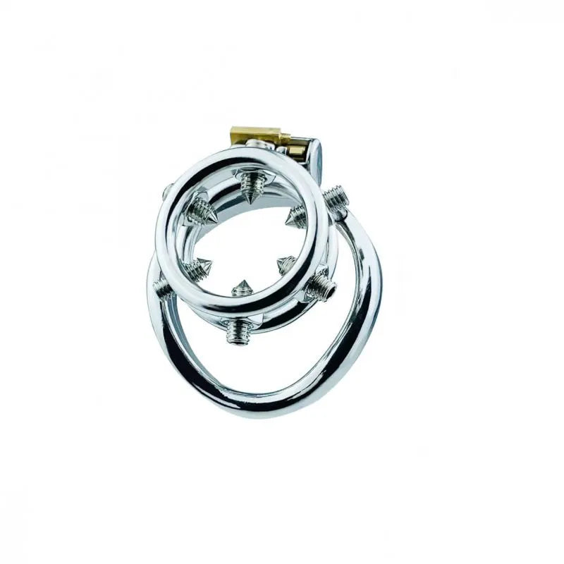 Discreet & Secure: Screw Stainless Steel Flat Chastity Cage