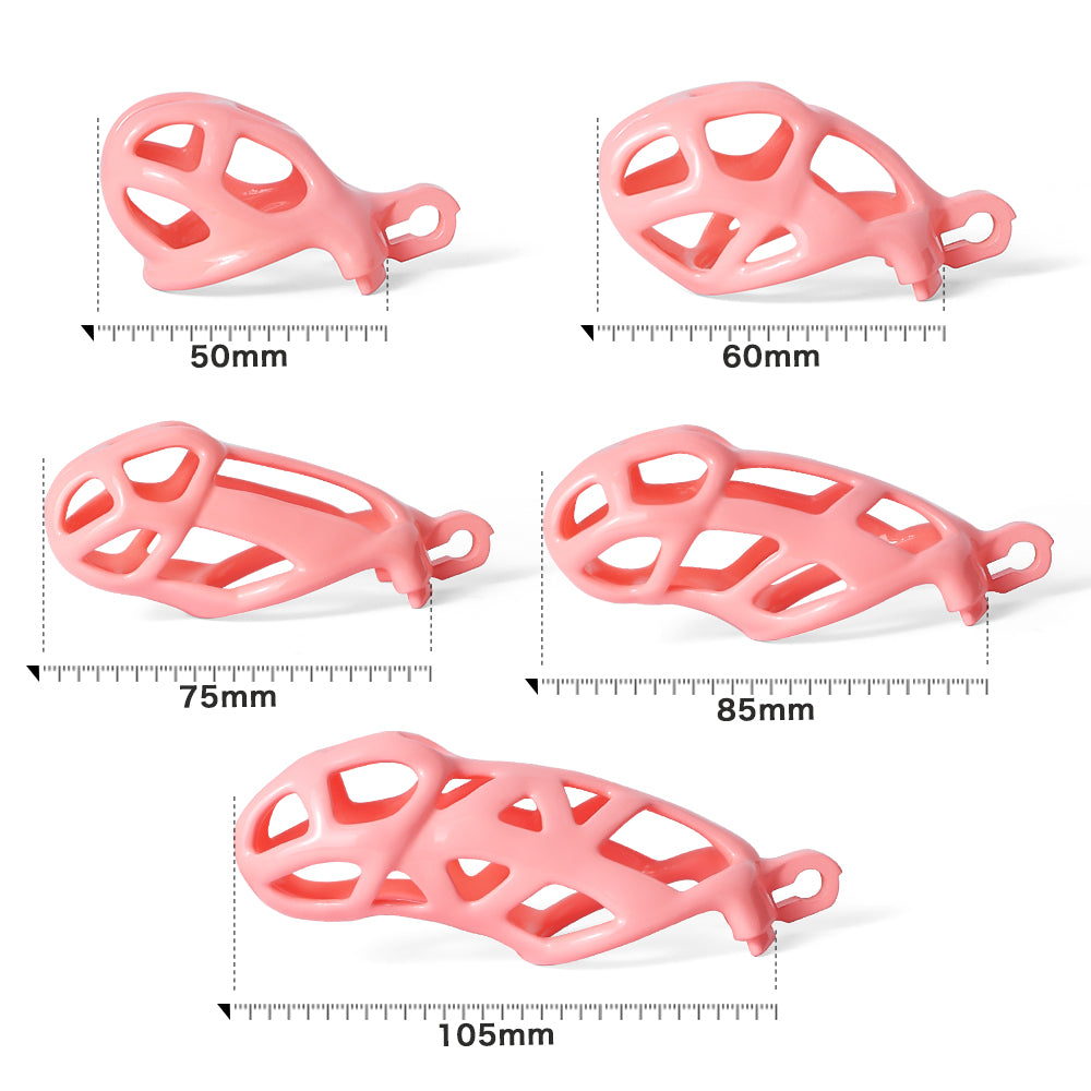 Shell Mamba Male Chastity Cage Balls Cages Curved 3D Printed Chastity Device