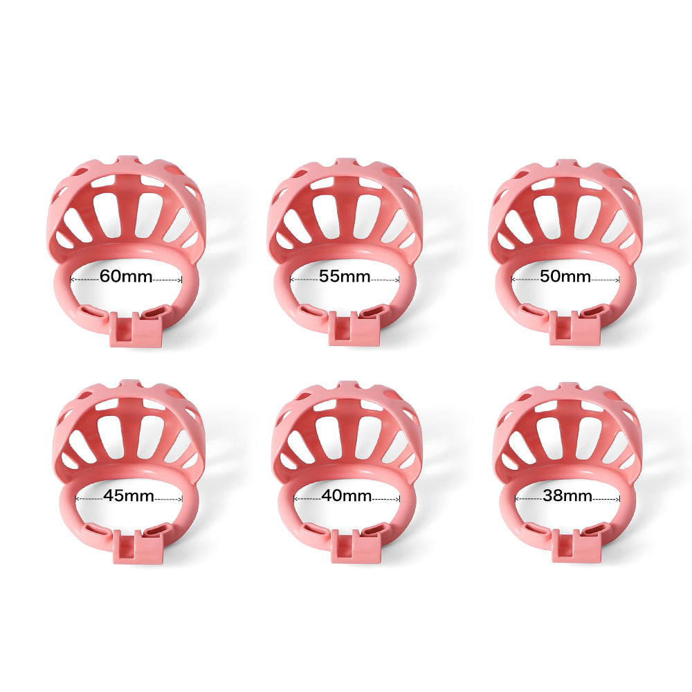 Shell Mamba Male Chastity Cage Balls Cages Curved 3D Printed Chastity Device