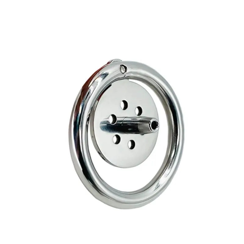Flat Steel Chastity cage - Discreet Male Restraint