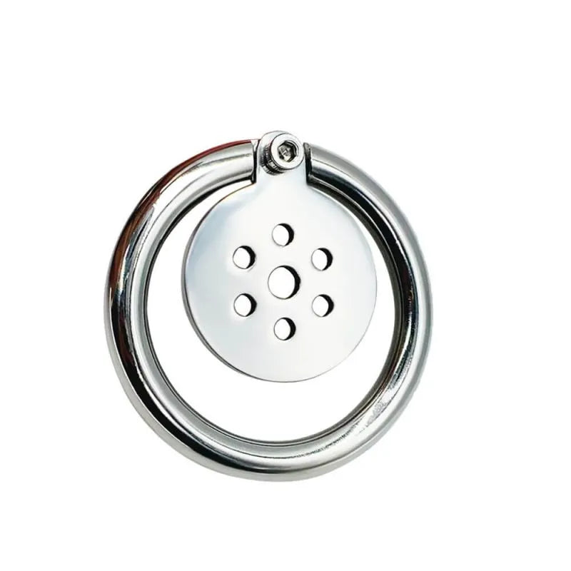 Flat Steel Chastity cage - Discreet Male Restraint