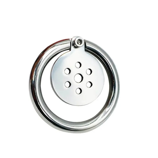 Flat Steel Chastity cage - Discreet Male Restraint