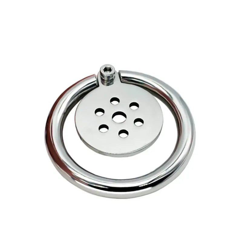 Flat Steel Chastity cage - Discreet Male Restraint