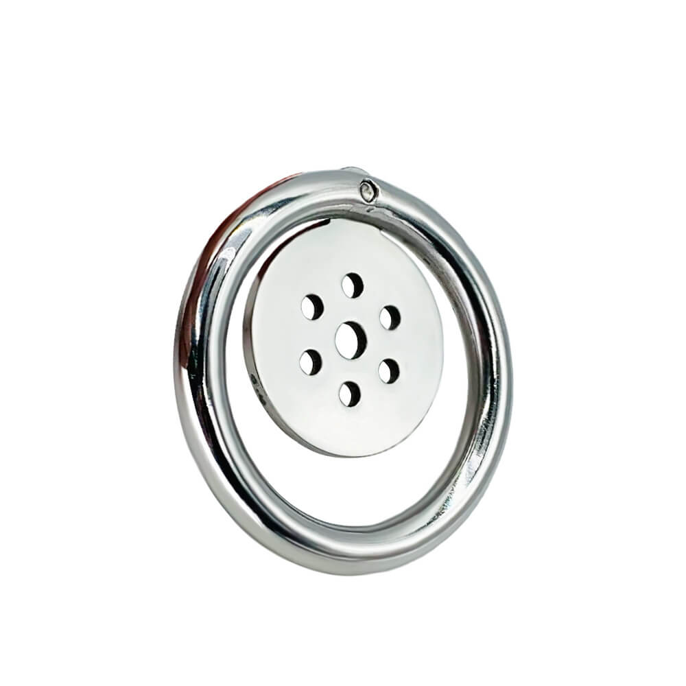 Flat Steel Chastity cage - Discreet Male Restraint