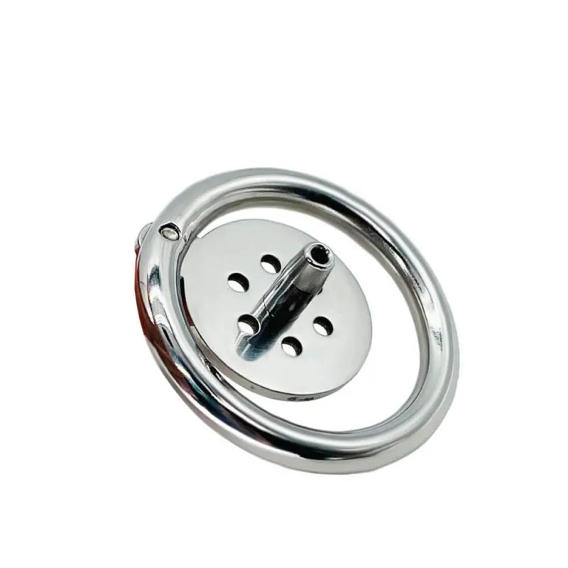 Flat Steel Chastity cage - Discreet Male Restraint