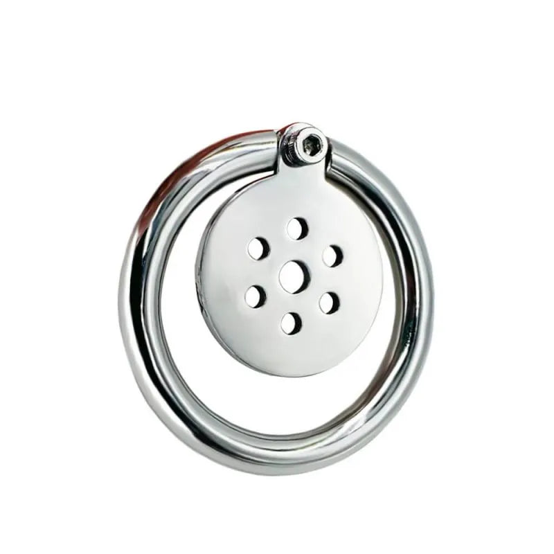 Flat Steel Chastity cage - Discreet Male Restraint