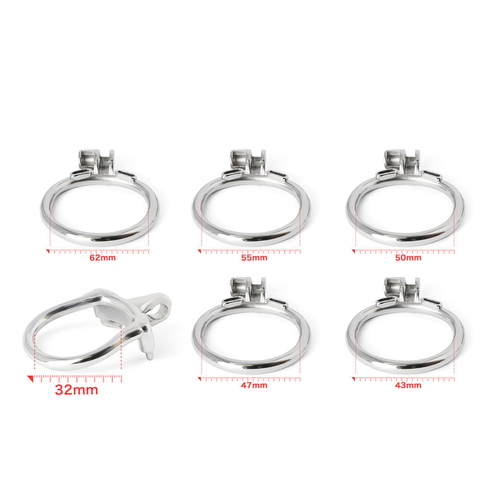 Stainless Steel MAMBA-ZERO Cock Cage Male Chastity Device Belt Penis Ring Cock Ring