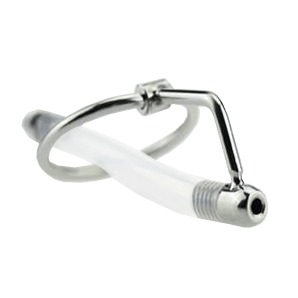Steel Catheter and Hollow Silicone Urethral Sound
