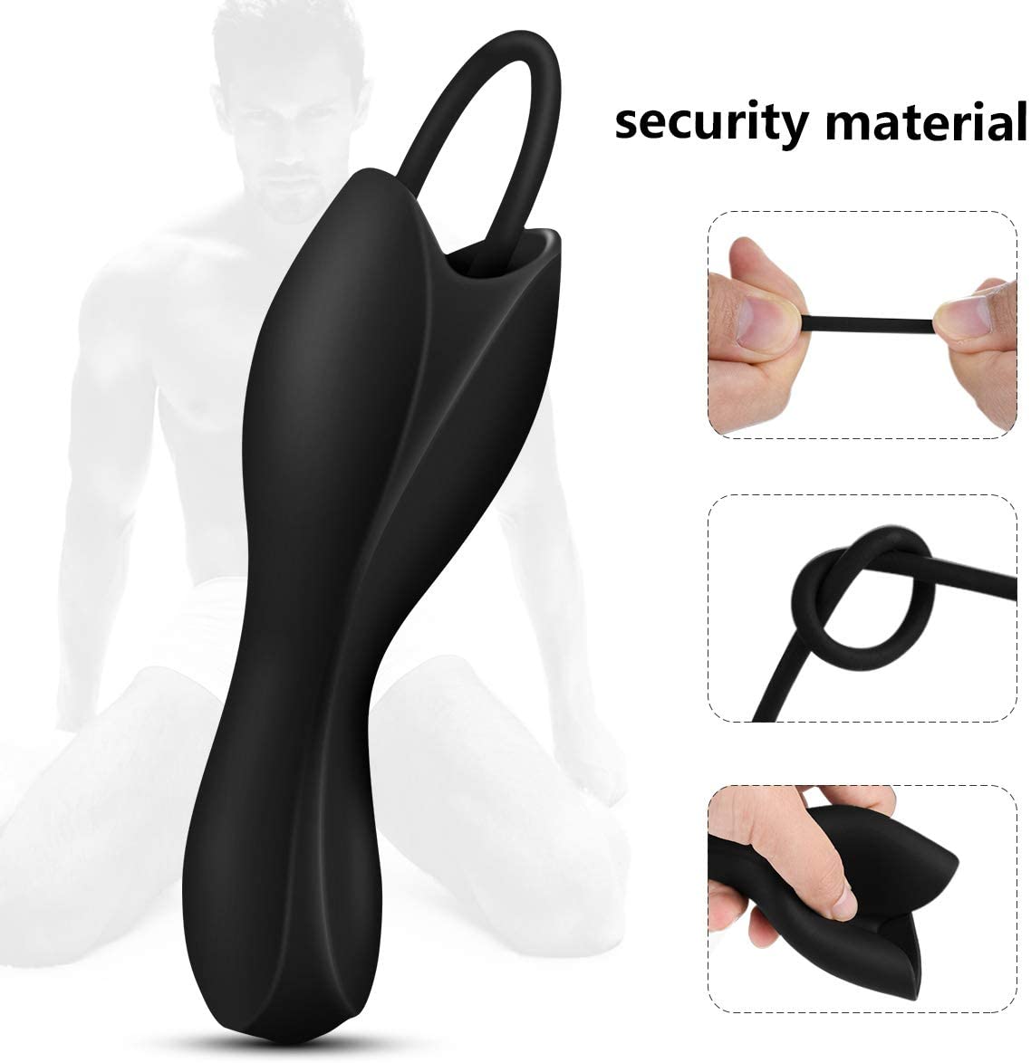 Stimulation Massager Men Sex Toy Urethral Sounds Dilator with 6 pcs Separable Plug