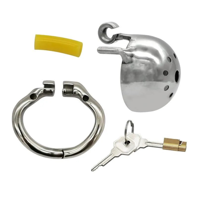 304 Stainless Steel Chastity Device: Multiple Size Options