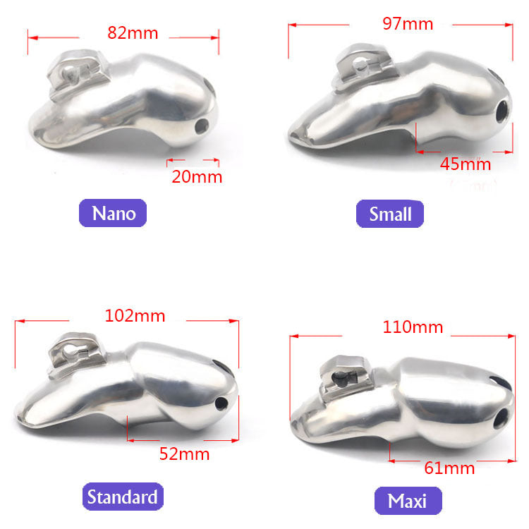 V3 Stainless Steel Chastity Cage