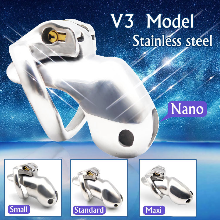 V3 Stainless Steel Chastity Cage