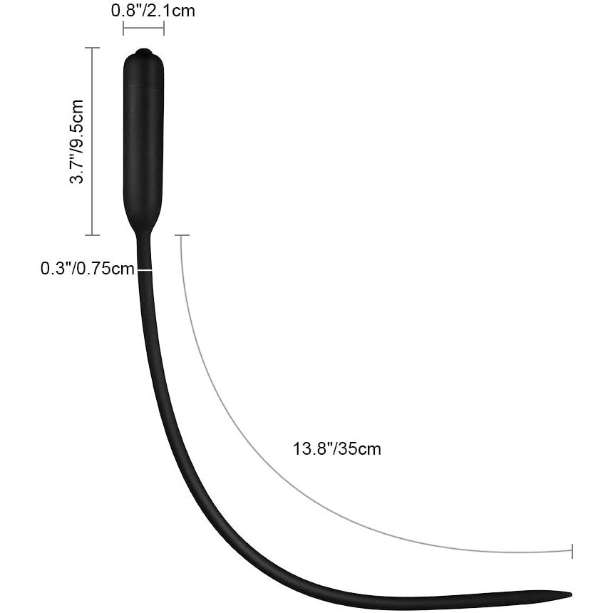 Vibrating Urethral Dilator Sleek Sperm Plug Stimulating Urethral Male Massager