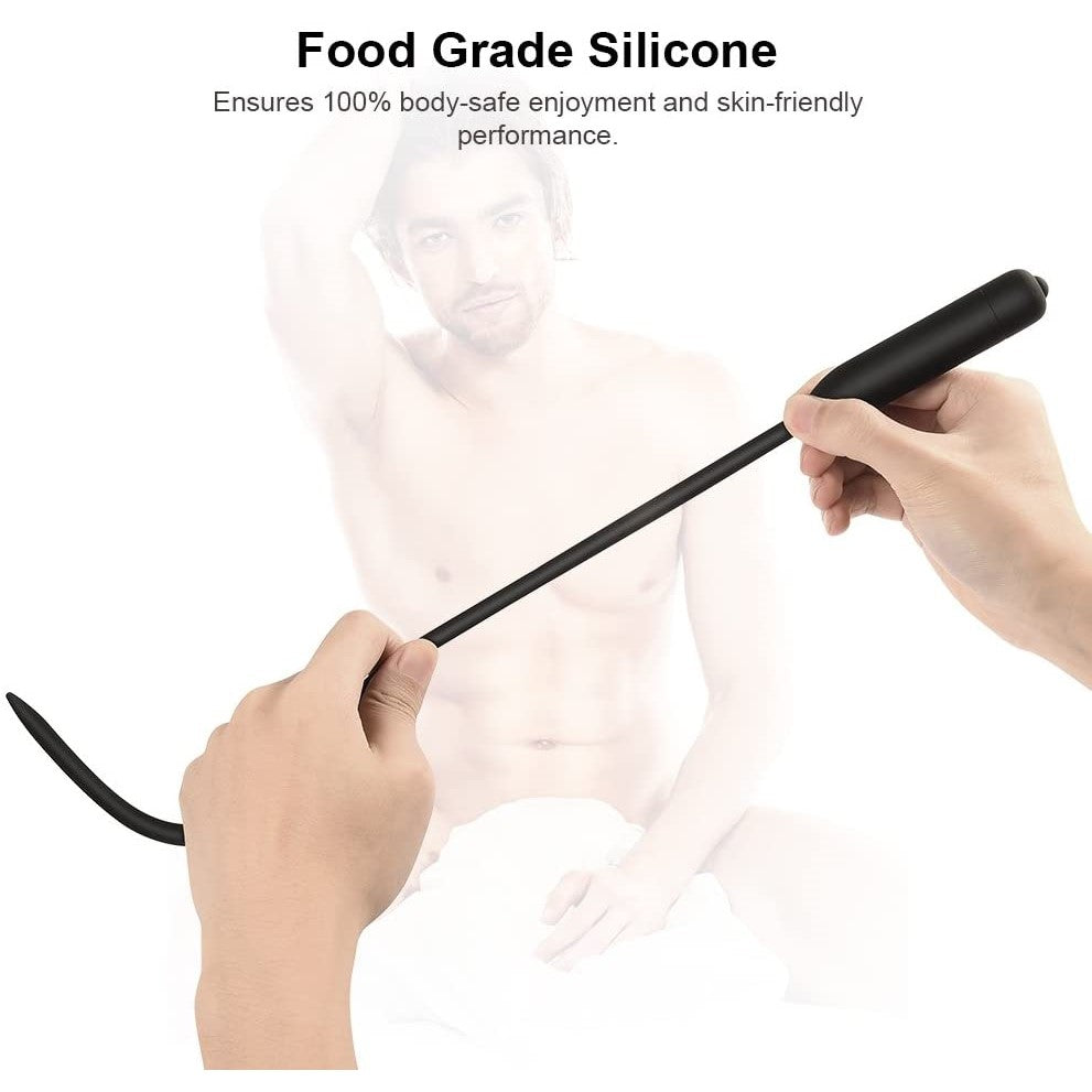 Vibrating Urethral Dilator Sleek Sperm Plug Stimulating Urethral Male Massager