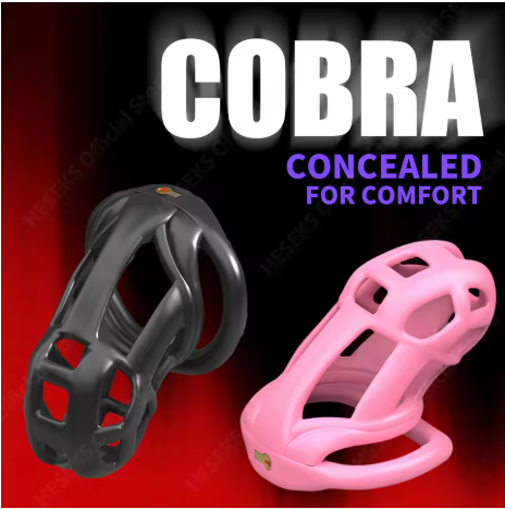 3D Print Cobra Male Chastity Device Kit with 4 Rings