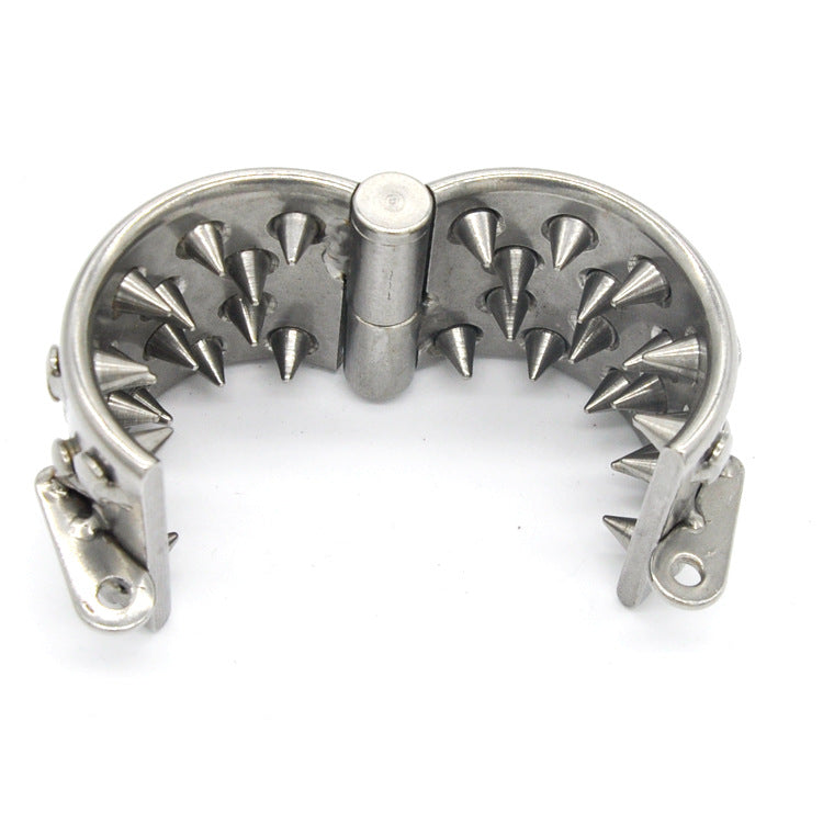 4 Row Spiked Cock Ring Male Chastity Device for Male Penis Exercise