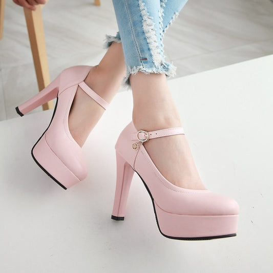 Sissy Casual Thick High Heels