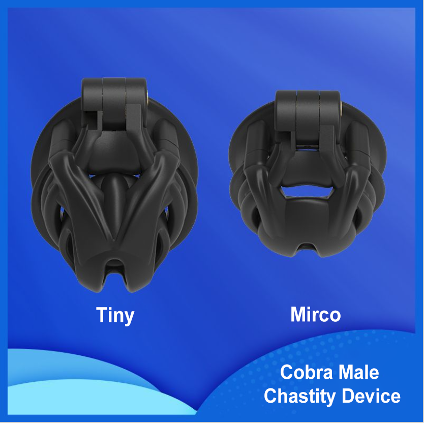 Arc Cobra Chastity Cage Chastity Device with 4 Rings