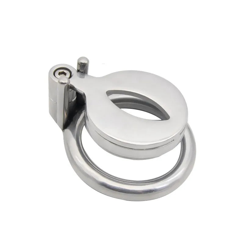 Stainless Steel Flat Chastity Cage - Secure Restraint 9-18mm Length