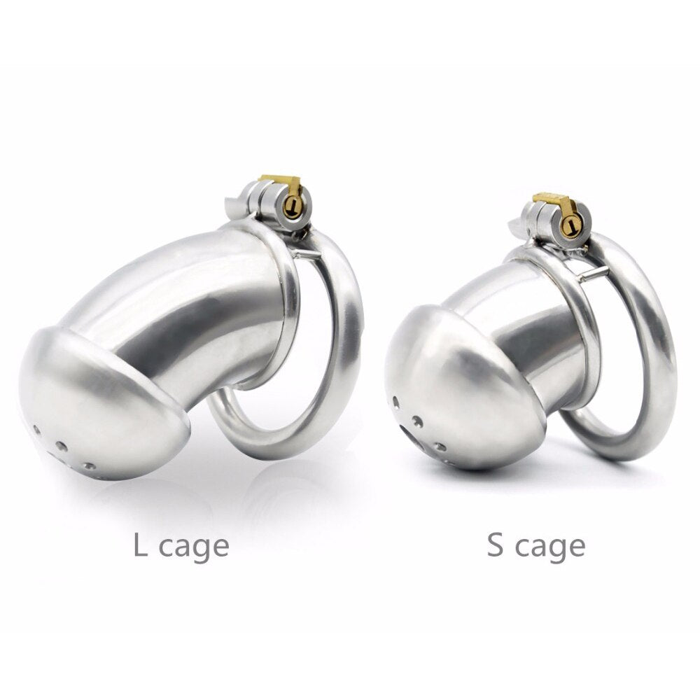 CX021 Metal Chastity Device 1.77 inches and 2.36 inches long
