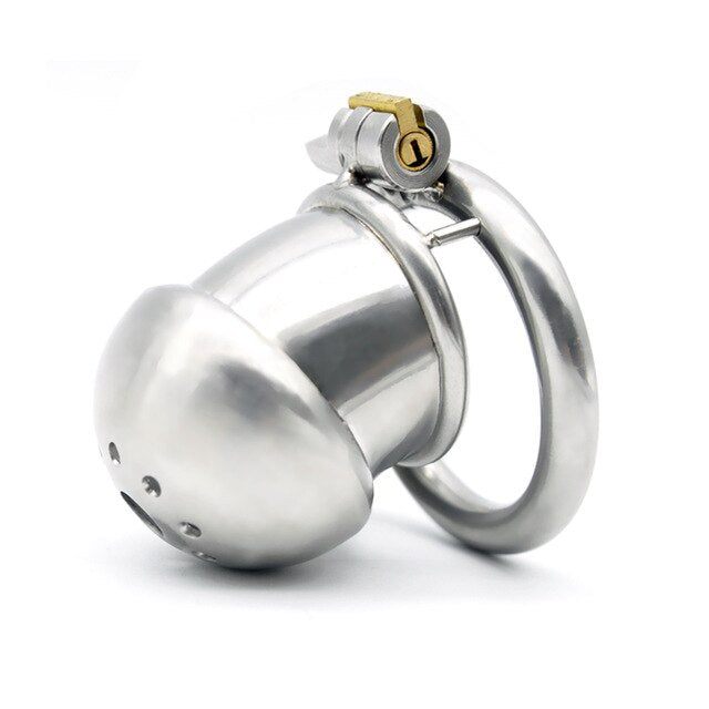 CX021 Metal Chastity Device 1.77 inches and 2.36 inches long
