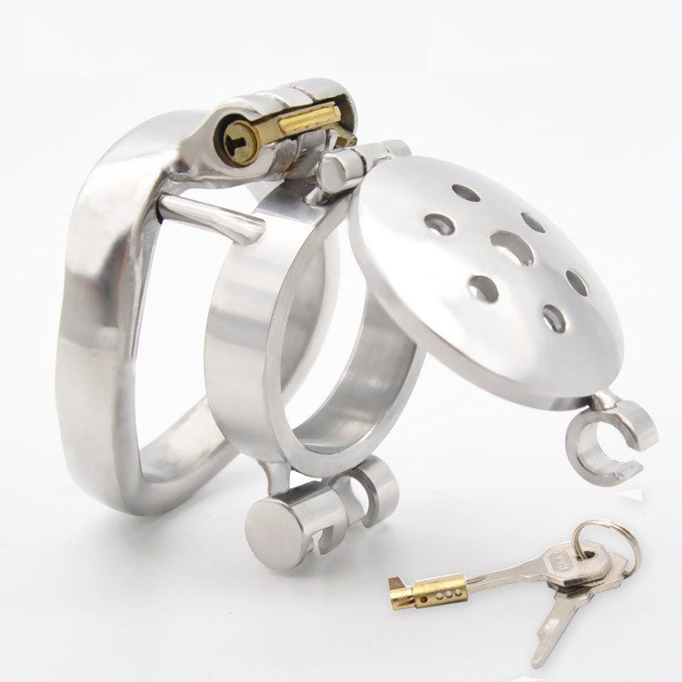 CX126 Double Lock Detachable Stainless Steel Chastity Cage