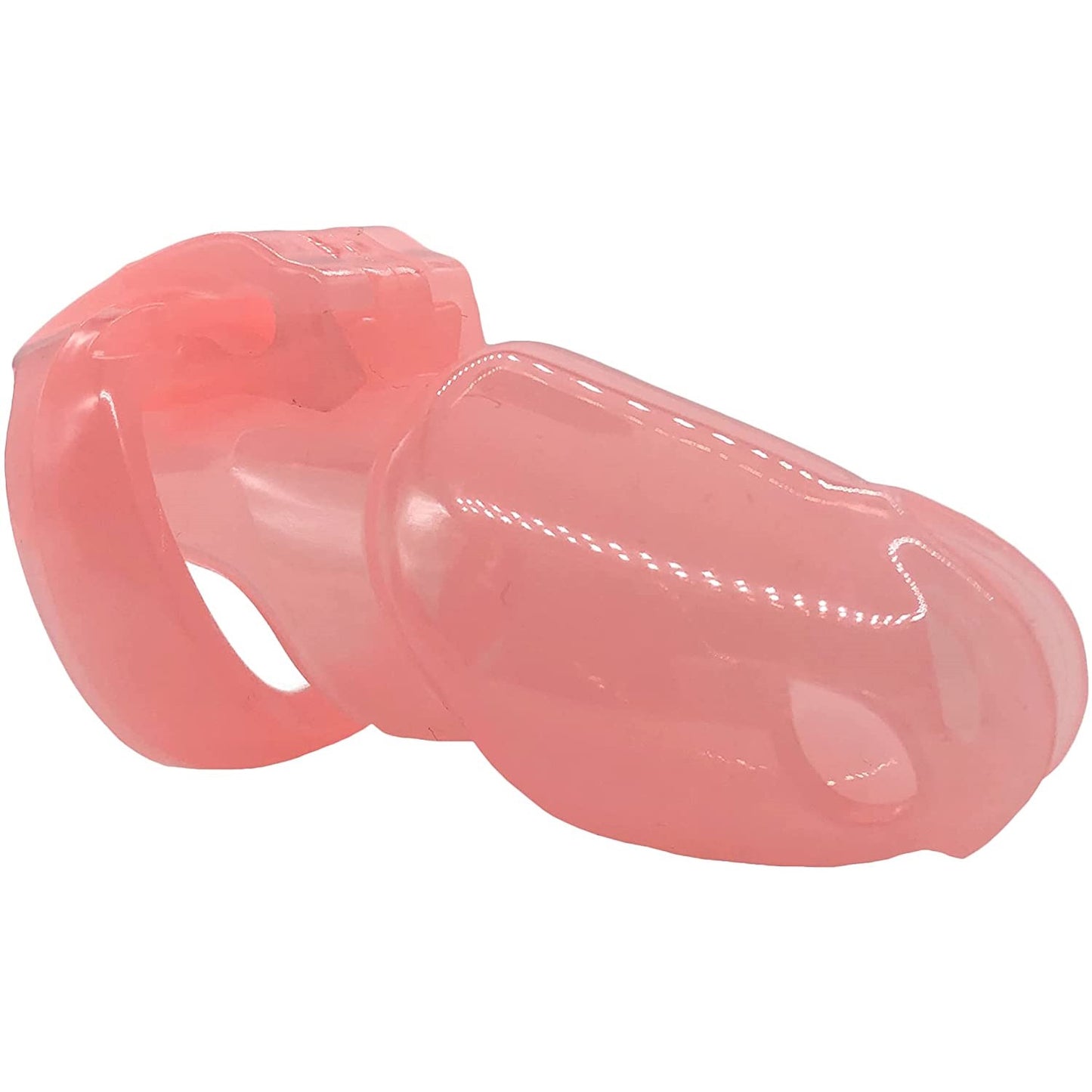 HT-V4 Chastity Device Locked Cage Male Cock Cage Sex Toy 5 Rings