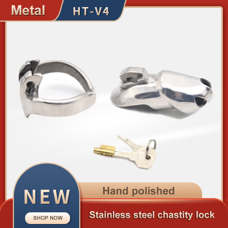 HT-V4 Stainless Steel Chastity Cage