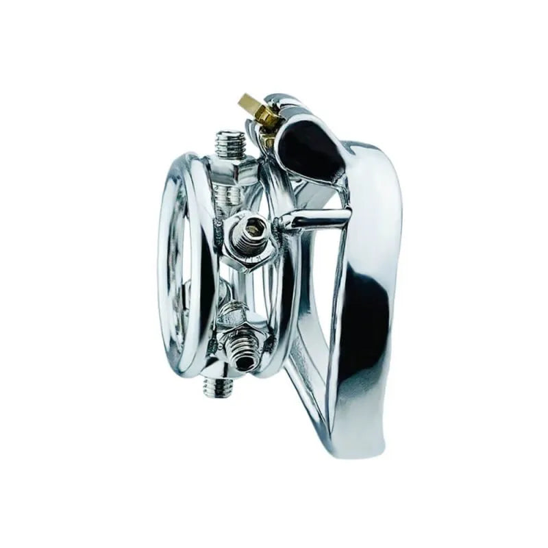 Discreet & Secure: Screw Stainless Steel Flat Chastity Cage