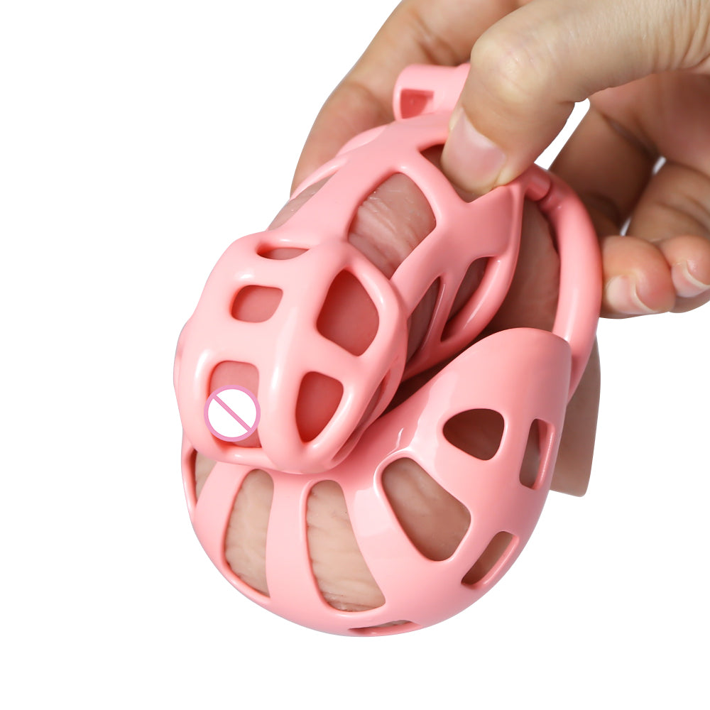 Shell Mamba Male Chastity Cage Balls Cages Curved 3D Printed Chastity Device