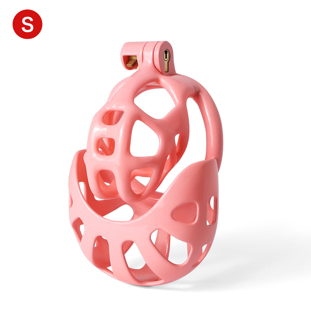 Shell Mamba Male Chastity Cage Balls Cages Curved 3D Printed Chastity ...